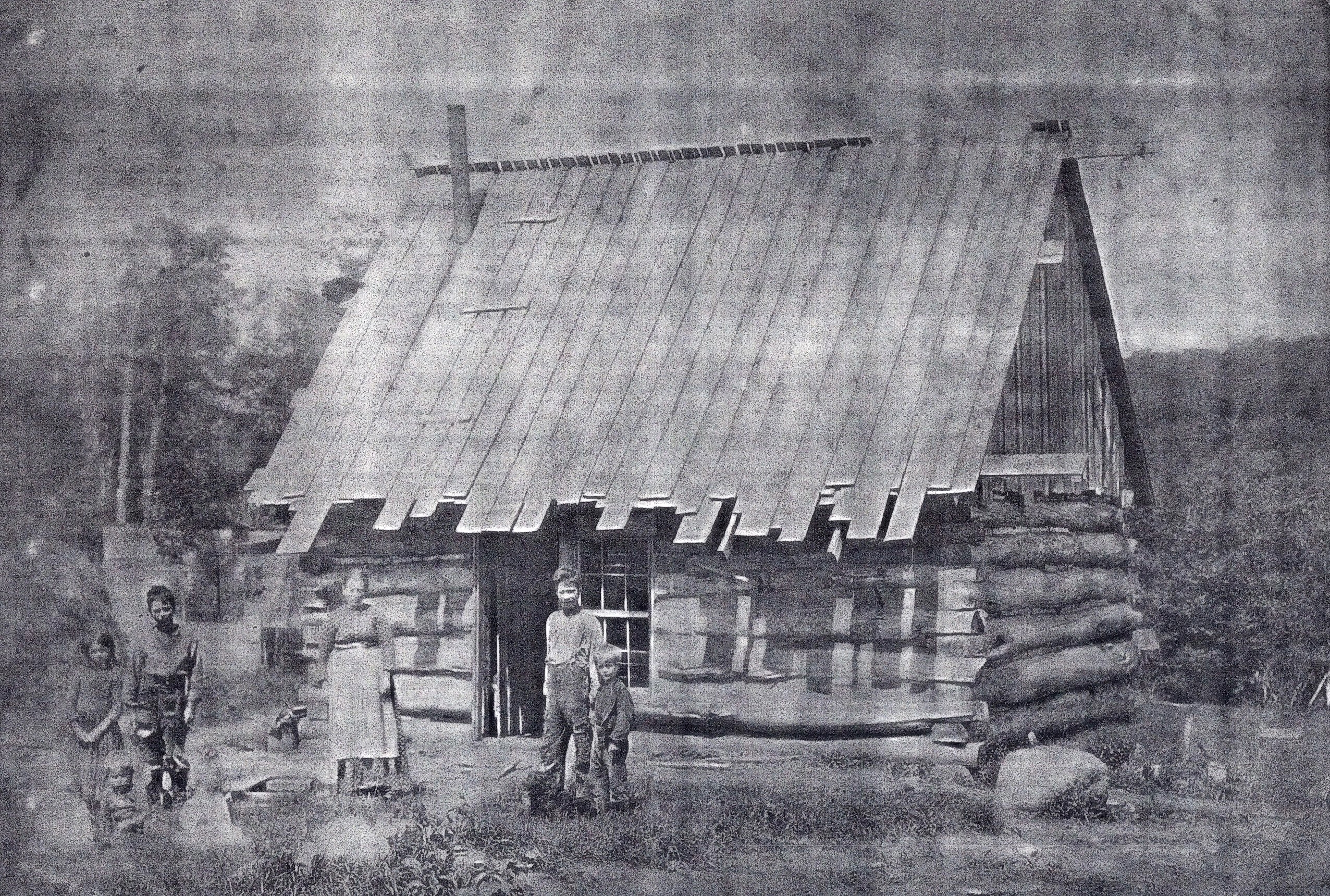 Keeney log cabin Osceola, Lewis, NY